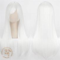 60cm Long Straight Anime Cosplay Wig Blond Golden Pink Brown Blue Green Orange Black Gray Colors Heat Resistant Hair Lolita Wigs