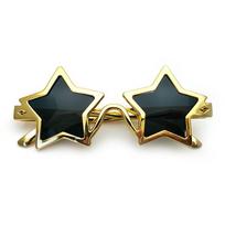 Creative Pentagram Decorative Glasses Gold Silver Trend Ball Party Photo Props auksas