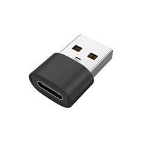 Fast Charging For Android Type C Female USB To Type C Adapter USB-C Data Charger Type-C Converter black-1pc