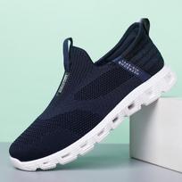 Sports Shoes Loose Feet Running Oversized Lefu Shoes Breathable Mesh Spring and Autumn Style Fashionable Casual Shoes 39 tamsiai mėlyna