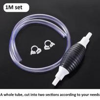 Automobilio avarinis kuro išsiurbėjas Universalus sifono žarna Slėginis rankinis savaime užsipildantis kuro siurblys Automobilio variklio kuro priedai 1M plastic clamp set gray