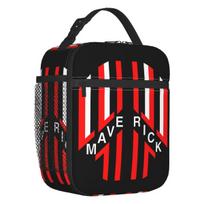 Custom Top Gun Maverick Film Lunch Bag Women Cooler Thermal Insulated Lunch Boxes for Children School 26x21x11CM smėlis