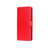 Card Holder Cover Case for Vivo iQOO Neo 9s Pro / Neo9s Pro+ Pu Leather Flip Cover Retro Wallet Phone Case Business Fundas Coque iQOO Neo 9s Pro&Just Case raudona