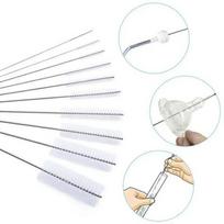 10 vnt./rinkinys Daugiafunkciniai nešiojami nerūdijančio plieno buitiniai butelių šepetėliai Valiklis Stiklo plovimo vamzdelio valymo šepetėlių rinkinys 10pcs set white