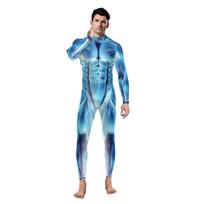 3D spausdinimas Cosplay kostiumai vyrams ilgomis rankovėmis kombinezonai suaugusiems elastano bodžiai mados katės kostiumai reivo apranga S