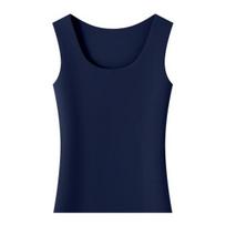 Žieminis moteriškas terminis dvipusis aksominis liemenė be siūlių aksominiu pamušalu Greitas temperatūros fiksavimas Šildymas Slim Fit Elastingas be rankovių vidinis drabužis pagrindas M mėlyna