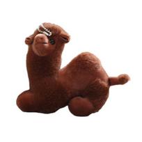 Cute Plush Camel Keychain Fuzzy Camel Doll Keyring for Backpacks Purses Doll Hanging Pendant Accessory tamsios kavos spalvos