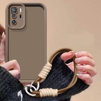 Dėklas Xiaomi Poco X3 GT Dėklas telefonui Xiaomi Poco X3 GT Audinio raištelis Matinis galinis dangtelis Odos pojūtis Apsauga Smūgiams atsparus dėklas Poco X3 GT gray