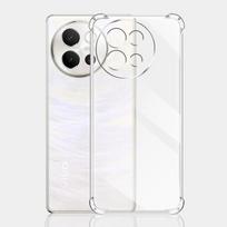 For Vivo V40 Lite Case Clear Silicone Soft Phone Case For Vivo V40 Lite V40Lite Transparent Shockproof Airbag Protect Back Cover For Vivo V40 Lite white