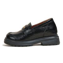 Huge comfortable camellia inner heightening loafers women's 2025 summer new thick-soled 32 small size versatile small leather shoes single shoes 32 juoda