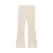 2025 Spring Women's European-American Fashion Texture Round Neck Top and Trousers Set Small