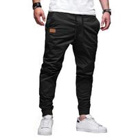New Casual Pants Men's Loose Straight Sweatpants Tethered Feet Long Pants S juoda
