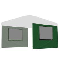 of FIELDOOR Highly Water Resistant One Touch Tarp Tent x G03 Dedicated Side Sheet Wall Screen Type Window [Set 2] 3.0m 3.0m (Horizontal Curtain) [Mesh