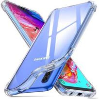 Case for Samsung Galaxy A70 - Transparent TPU Gel Soft Silicone Shockproof [Phonillico®] skaidri