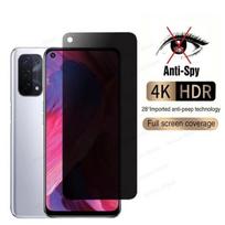 2 Pieces Tempered Glass Anti Spy for OPPO A74 5G Easy Installation