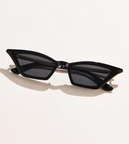 Small Frame Cat Eye Sunglasses Super Cool Tide Concave Shape Street Shooting Personality Sunglasses Female All-match Fashion juoda