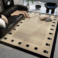 Living Room Carpet French Style Large Area Sofa Coffee Table Carpet Household Dirt Resistant and Anti Slip Carpet 80 * 120cm