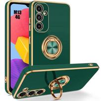 Case - Samsung - Galaxy M13 - TPU Protection - Shockproof - Ring Stand Night Green žalia