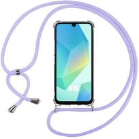 Case for Samsung Galaxy A16 5G/4G - Protection with Purple Lanyard - BOOLING® skaidri