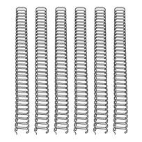 50Pcs Double Loop Wire Binding Spine 180 Sheet Capacity 3:1 Pitch 34 Loop 19mm Diameter Set Kit for