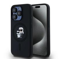 Karl Lagerfeld Klhmp15Lscmkcrhk Iphone 15 Pro 6.1 Czarny/Black Hardcase Silikonowy Karl & Choupette Magsafe