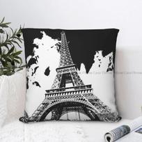 Eiffel Tower Graphic Hug Pillowcase Backpack Cojines Bedroom DIY Printed Office Throw Pillow Case Decorative 30x30cm