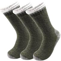 3 poros super storų merino vilnos kojinių vyrams, žieminių, šiltų, lauko sportui, sniego, šilumą sulaikančių kojinių, vienspalvių, kilpinių, vidutinio ilgio. One Size black