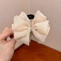 Elegantiškas temperamentas tinklinis kalnų krištolo lankelio plaukų segtukas moterims, pakaušiui, ryklio tipo spaustukas, madingas mergaitės kuodui plaukų segtukas Plastic
