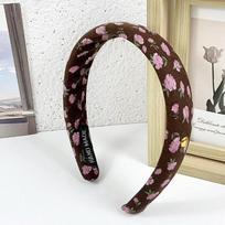 PROLY New Fashion Headband For Women Wide Side Flower Spongy Hairband Autumn Travel Face Washing Hair Accessories Turban
