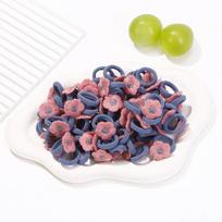 10/20pcs Girls Flowers Butterfly Children Hairbands No Harm Hair Cartoon Towel Rope Ponytail Holder Mini Rubber Band Headwear 10pcs