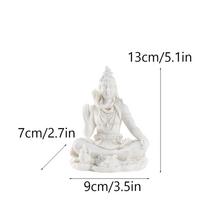 Vilead 13cm Smiltainio Šiva Statula Jogos Figūrėlė Ornamentas Zen Meditacija Buda Dekoras Indija Religija Feng Šui Amatai Namų Gyvenimas