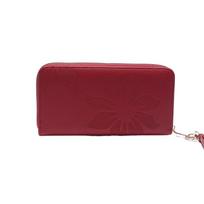 New women's wallet, long single-pull clutch bag, direct sales, spot large-capacity mobile phone bag. raudona