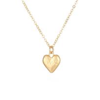 Gold love small pendant, sub-gold fashion simple heart-shaped women's cute ins wind necklace
