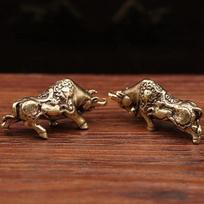 Žalvarinė Sėkmingo Bulių Kovos Statulėlė Namų Dekoracijos Ornamentai Varinė Gyvūno Miniatiūrinė Figūrėlė Atneša Turtą Biuro Stalo Dekoras Amatai