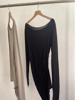 Guochao Micro-Transparent Tencel Ruched Waist Asymmetric Long Sleeve Women's T-Shirt - Summer Comfortable Sunscreen Base Layer Small