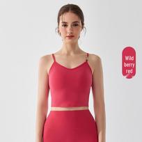 Nude Feeling Antibacterial One-Piece Sports Bra with Beautiful Back Design Extra Large