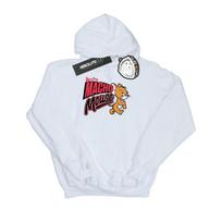 Tom And Jerry Mens Macho Mouse Hoodie M balta
