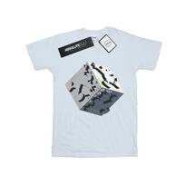 Disney Womens/Ladies Mickey Mouse Cube Cotton Boyfriend T-Shirt S balta