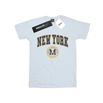 Disney Womens/Ladies Mickey Mouse New York Seal Cotton Boyfriend T-Shirt S balta