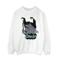 Scooby Doo Mens Scared Jump Sweatshirt S balta