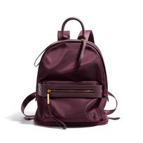 Backpack Women's New Versatile Simple Cowhide Leisure Travel Schoolbag Fashionable Small Backpack bordinė