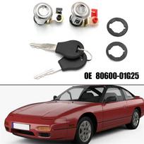 Left & Right Door Lock Set W/ Keys Fit For Nissan Pickup 1984-1998 80600-01G25
