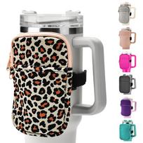Water Bottle Pouch for Stanley,18~40oz Stanley Cup Accessories,Stanley Cup Fanny Pack,Tumbler Pouch with Pocket. balta