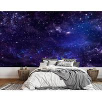 Žvaigždėtas 3D tapetas Naktinis dangus Sienų tapybos kosmosas Nuimami sienų tapetai Miegamojo Svetainės Vaikų kambario tapetai 200 cm(W) x 140 cm(H) blue