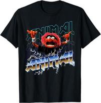 AKCIJA The Muppets Animal Roko Metalo Plakatas Unisex Marškinėliai XXXXL
