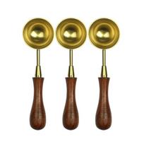 3 Pcs Wax Seal Spoon Wax Sealing Stamp Melting Spoon Craft Supplies for Sealing Wax Stamp Envelope Party Invitations auksas