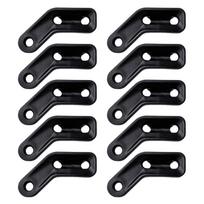 10Pcs Professional Tent Triple Hole Rope Adjuster For Backpacking Tent Adjustable Guyline Tensioner Secure Fastener 1 black