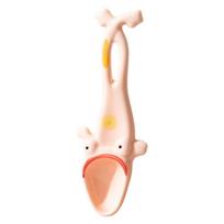 Creative Ugly Frog Design Ceramic Frog Spoon Hangable Handmade Ceramic Dessert Spoon Big Mouth Funny Spoon Eating Drinking Soup rožinė