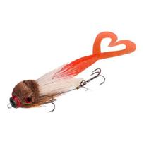 21CM/40G Pelėda Elnias Dirbtinis Masalas Su Plunksnuota Paukščio Galva Minkštos Uodegos Ilgo Metimo Lėtai Skęstanti Bioninė Vobleris Žvejybos Aksesuarai 4 red