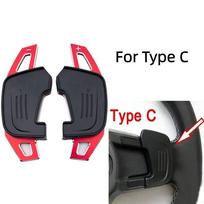 Automobilio vairo perjungimo svirtelių prailgintuvo lipdukas Vw Golf 7 Gti Mk7 Gte Gtd Rline Volkswage Polo Scirocco Sagitar Gli gray
